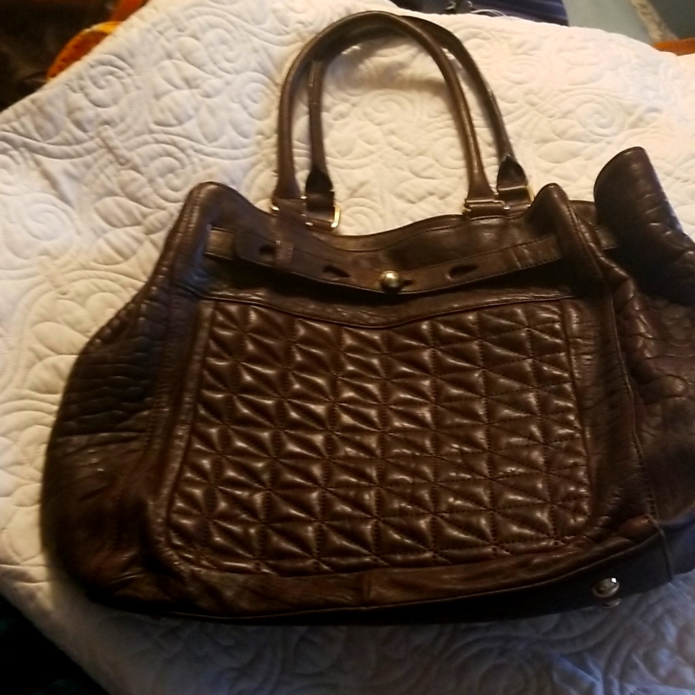 Aqua Madonna leather handbag